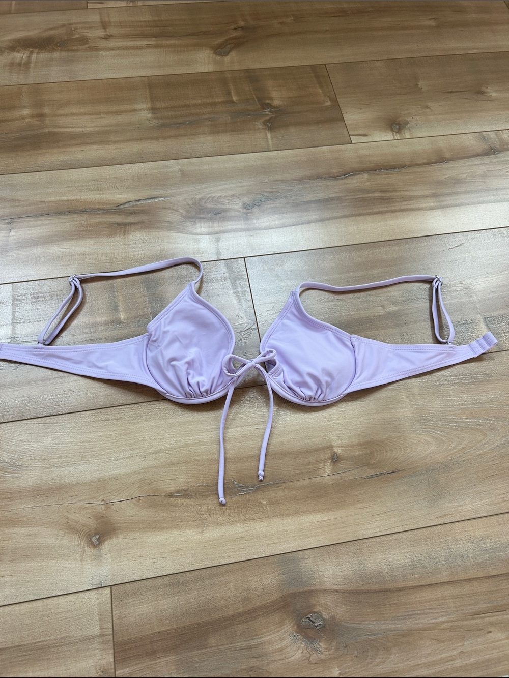 wild fable Lilac Tie-Front Bikini Top